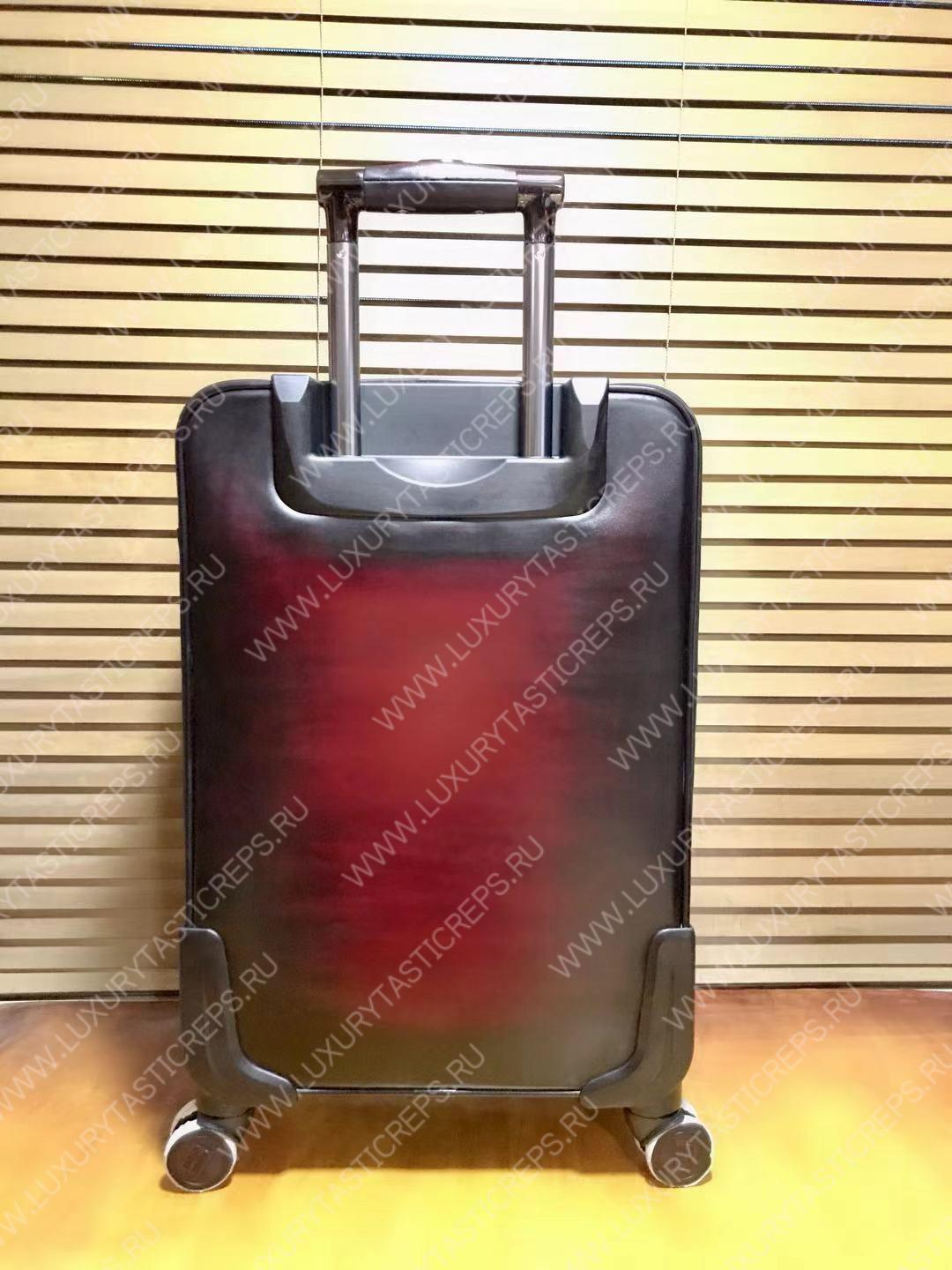 BERLUTI FORMULA 1004 ROLLING SUITCASE BURGUNDY 1004_II-SCRITTO
