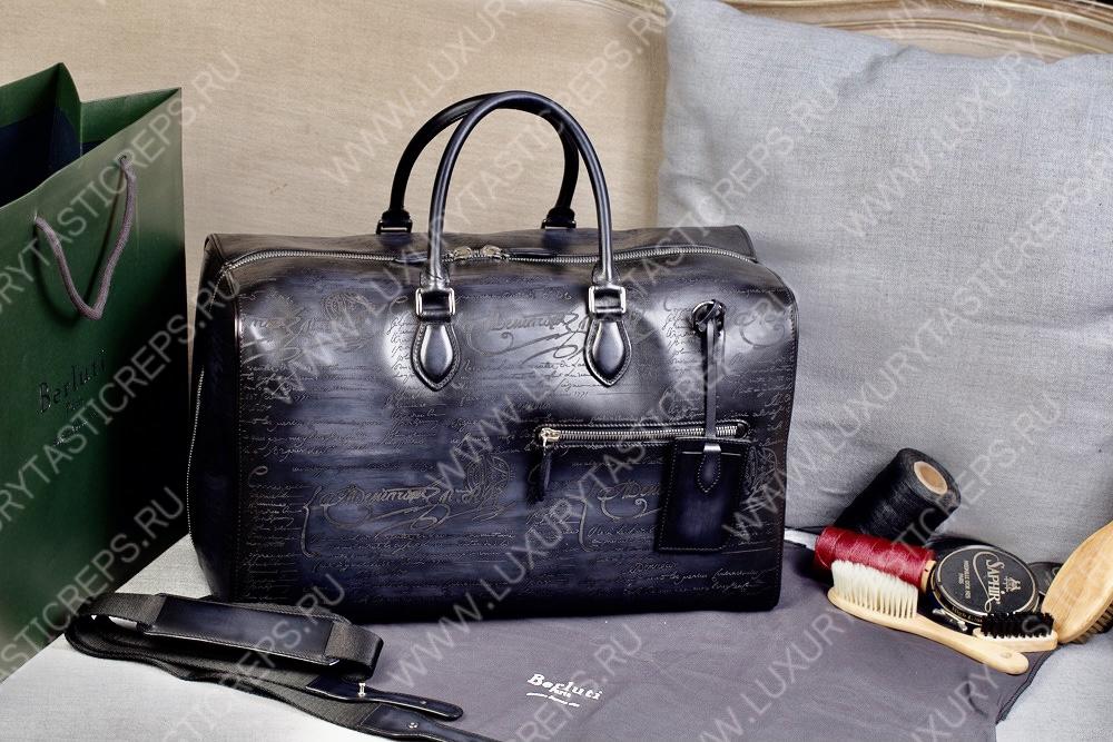 BERLUTI JOUR OFF MM TRAVEL BAG BLACK JOUR_OFF_MM_NEO-V2