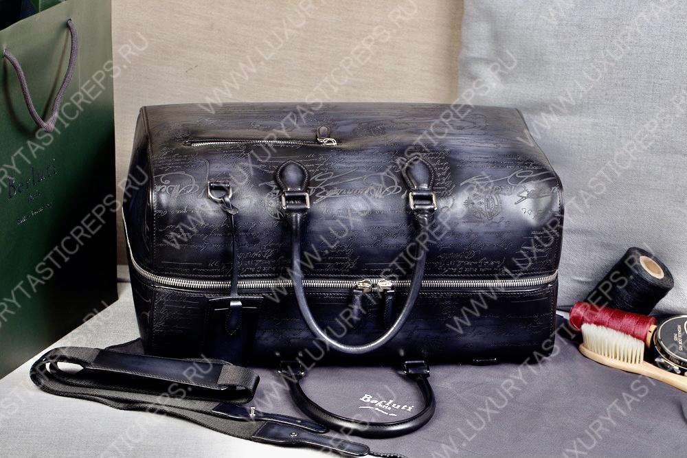 BERLUTI JOUR OFF MM TRAVEL BAG BLACK JOUR_OFF_MM_NEO-V2
