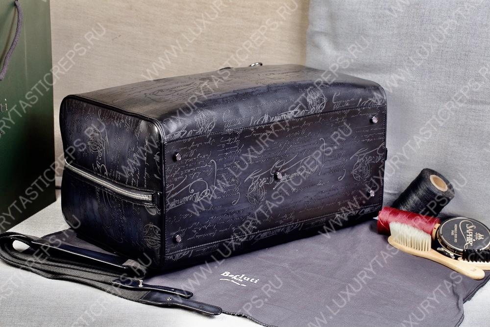 BERLUTI JOUR OFF MM TRAVEL BAG BLACK JOUR_OFF_MM_NEO-V2