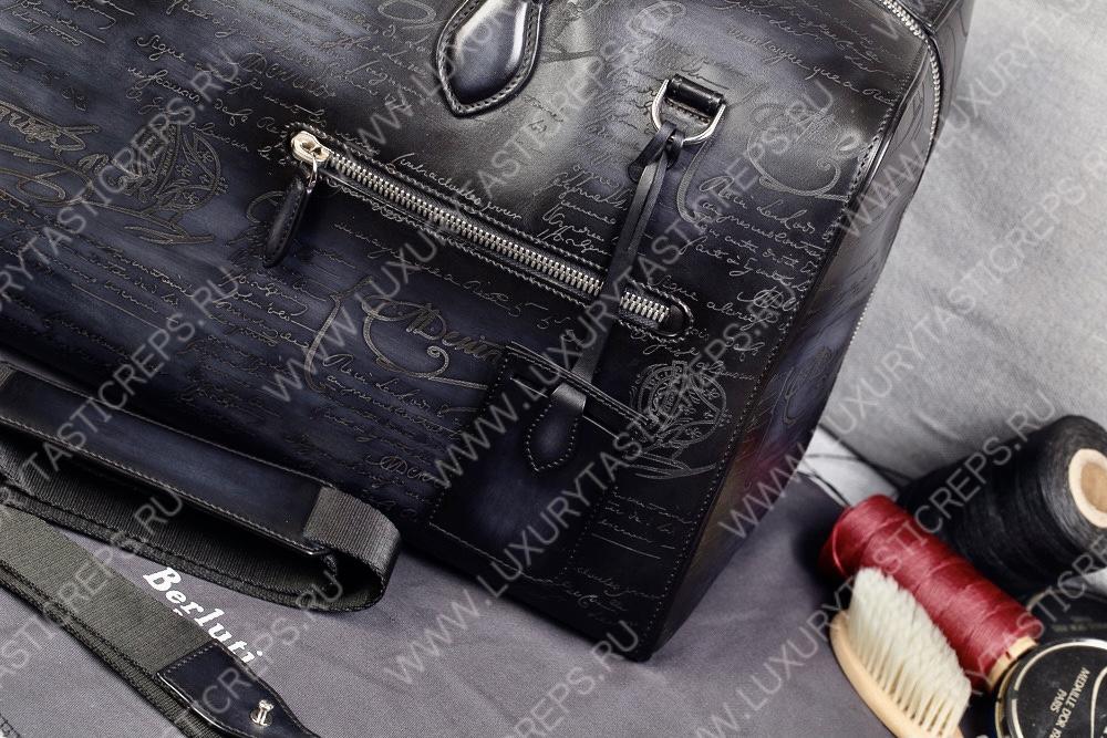 BERLUTI JOUR OFF MM TRAVEL BAG BLACK JOUR_OFF_MM_NEO-V2