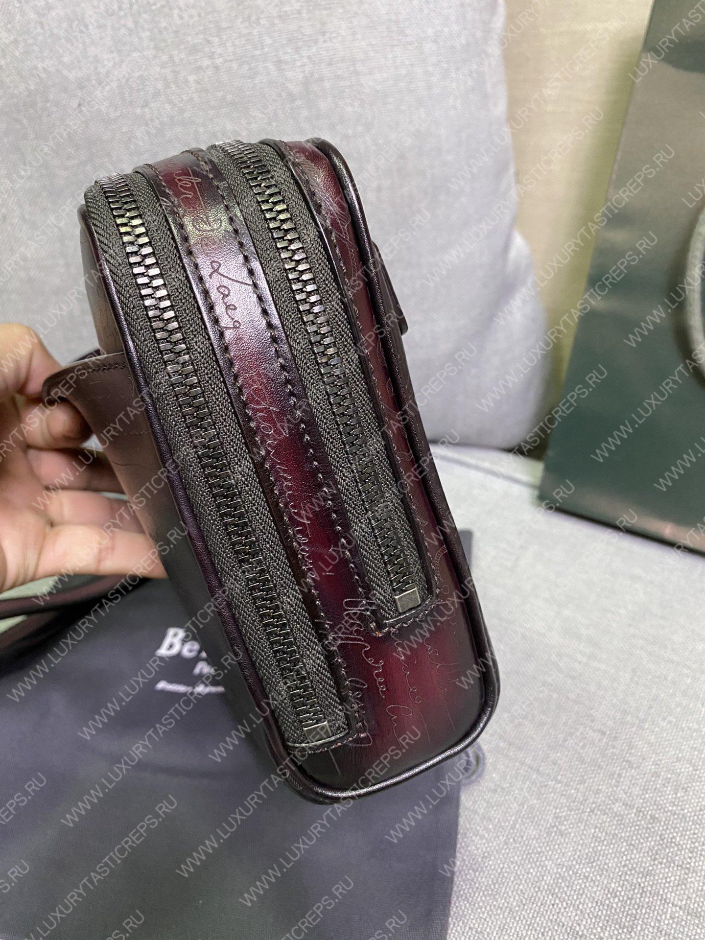 BERLUTI PETIT JOUR WALLET BURGUNDY 74001V2